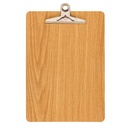 Tablero de madera A4 con apretapapeles