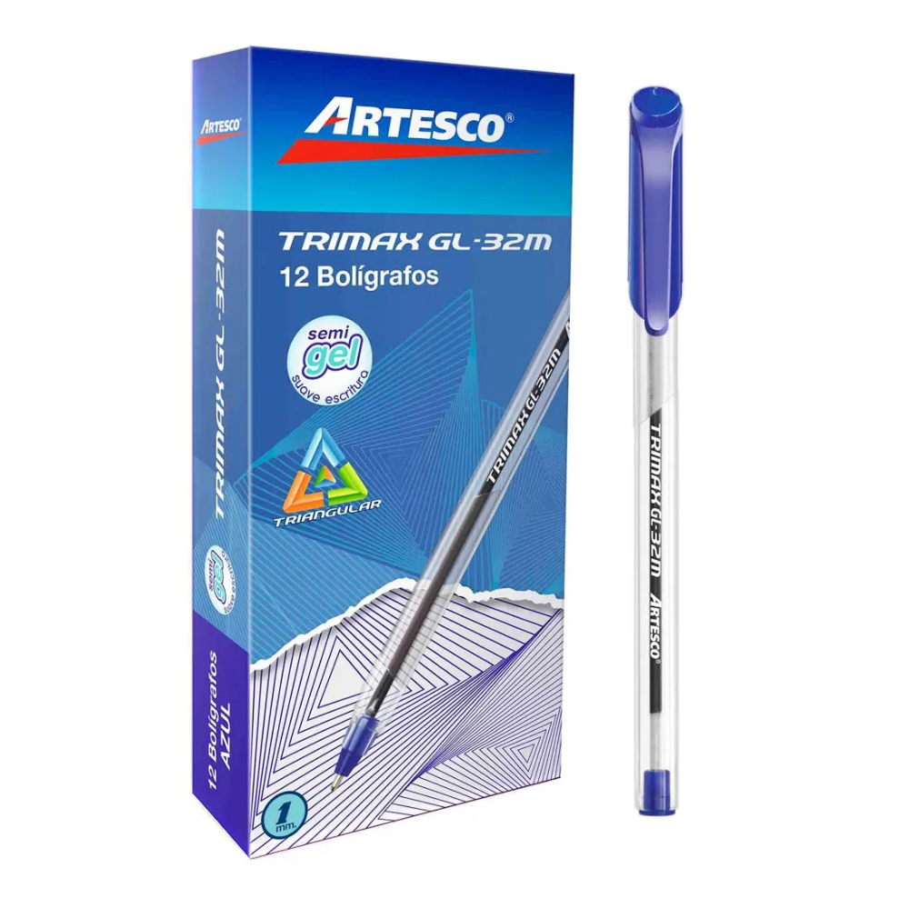 Boligrafo Artesco Trimax azul