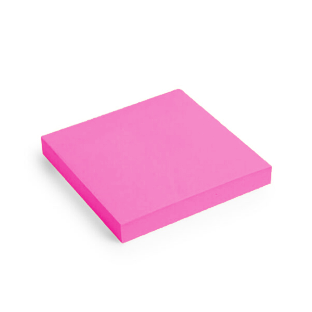 Notas adhesivas rosa fluo 75 x 75 mm 80 hojas