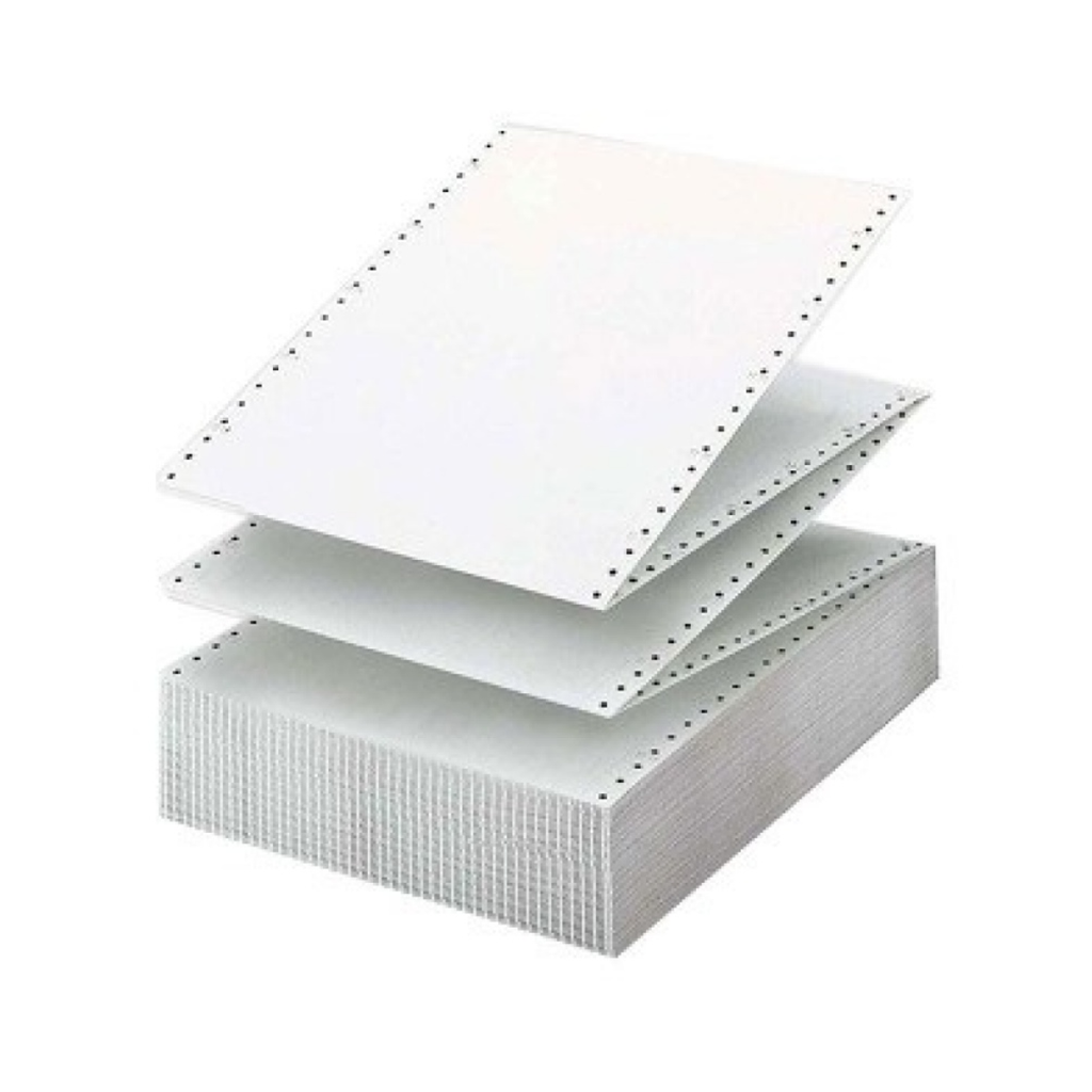 Papel fanfold liso 12 x 25 65 g paquete x 1000