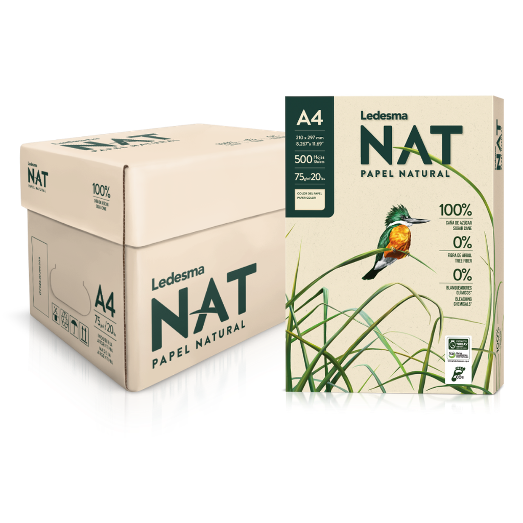Resma de papel impresion A4 Ledesma NAT 75 g x 500 hojas