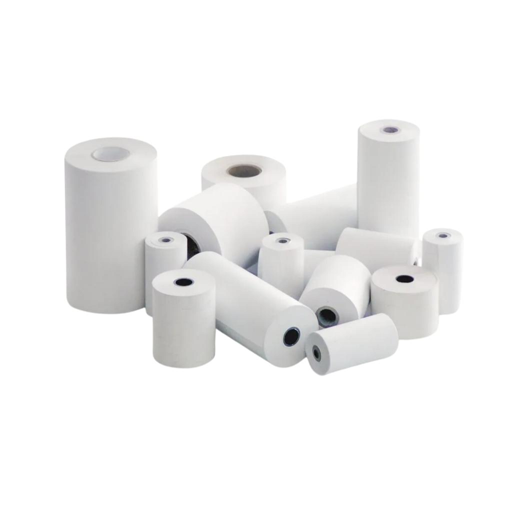 Rollo comercial de papel obra para registradora 44 x 70 mm