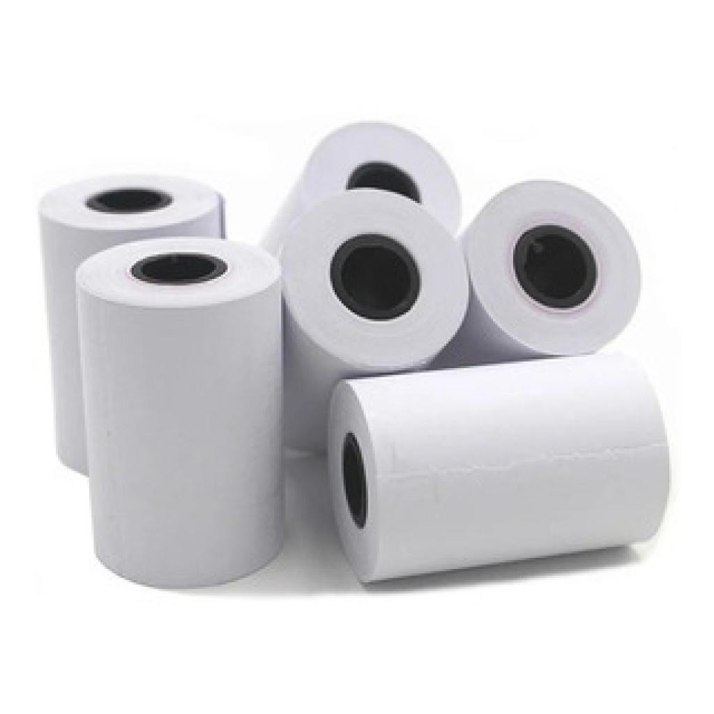 Rollo comercial de papel térmico para balanza 57 x 80 x 43 mm