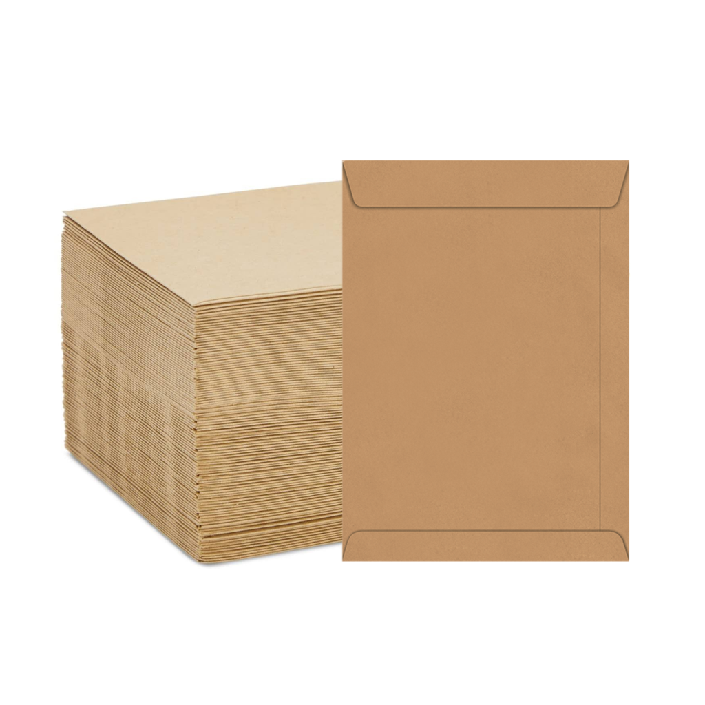 Sobres bolsa manila kraft (18x25 cm.) Paq. x 50 sobres