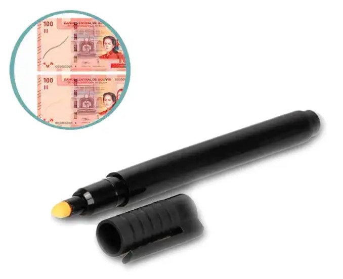 Marcador detector de billetes falsos