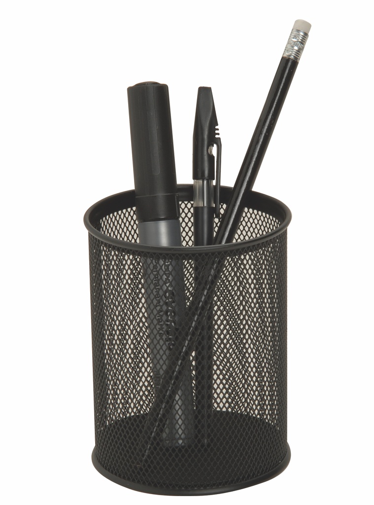 Portalápiz metal calado negro