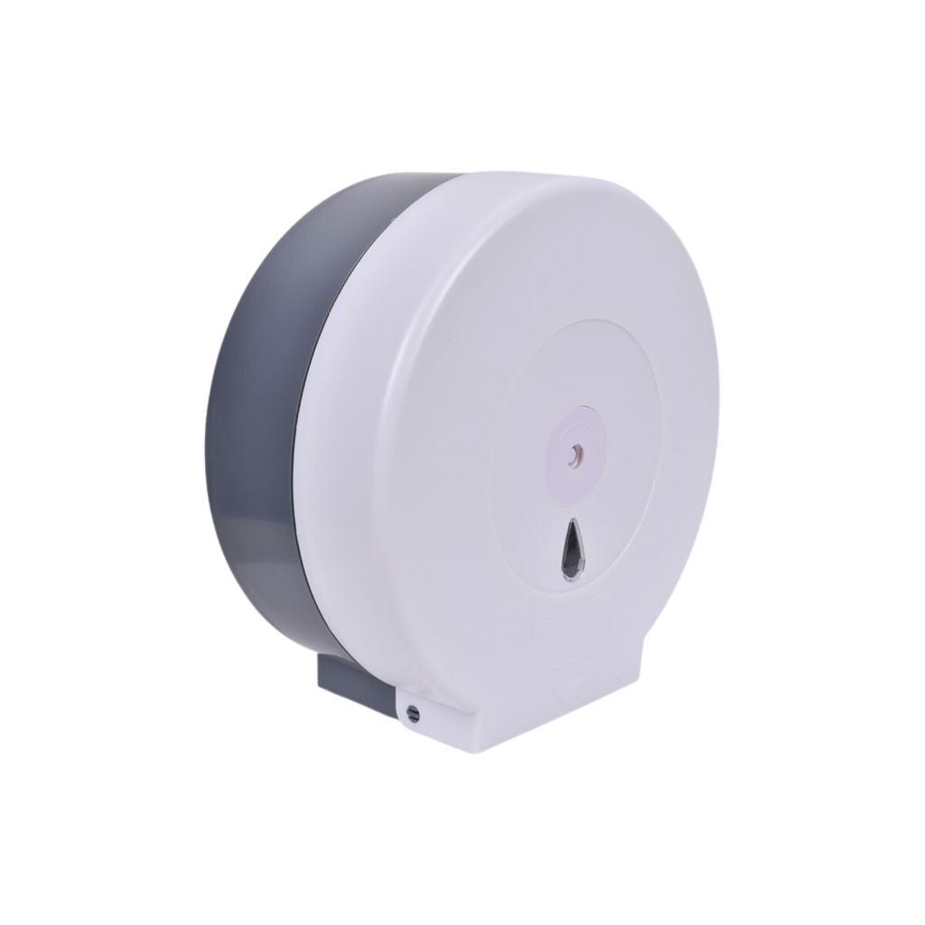 Dispensador de papel higiénico institucional color blanco