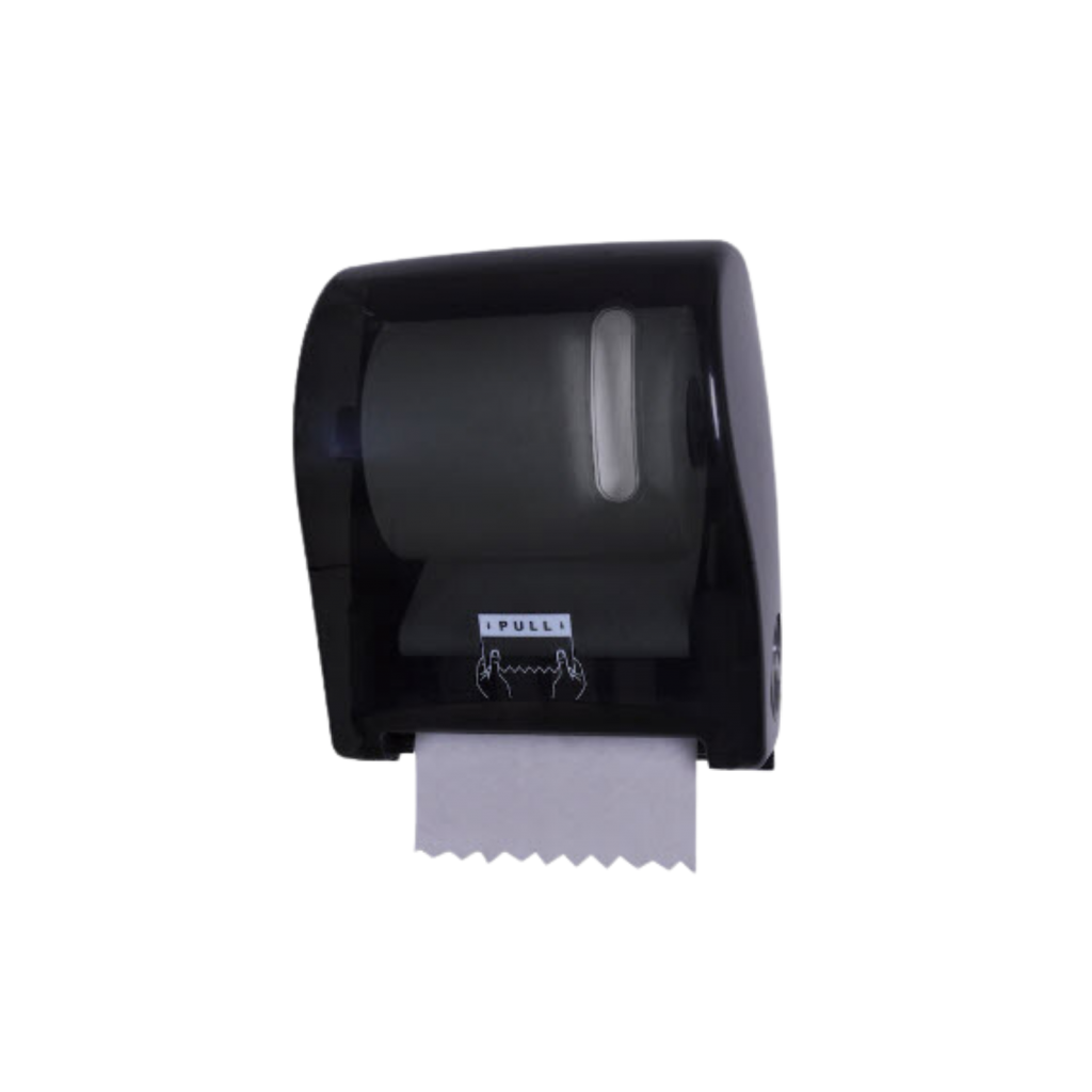 Dispensador autocorte para toallas de manos color negro