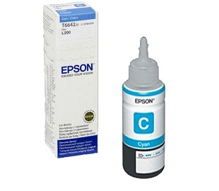 EPSON T664220 BOTELLA TINTA CYAN L200/210/220/355/555/1300