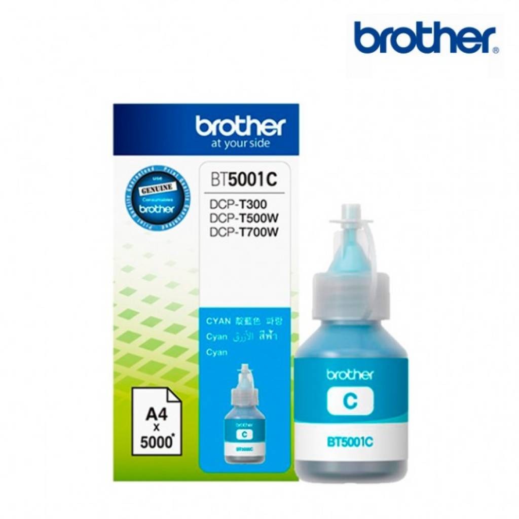 Botella de tinta Brother BT-5001 cyan