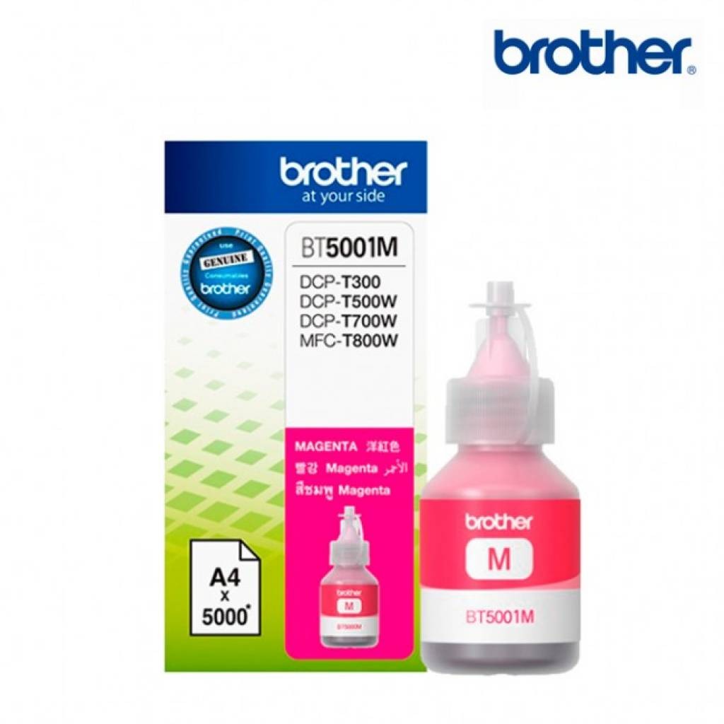 Botella de tinta Brother BT-5001 magenta