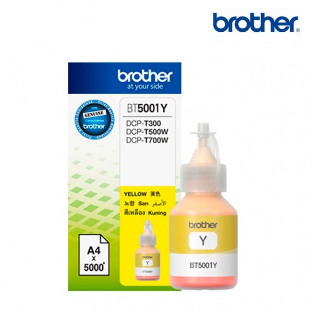 Botella de tinta Brother BT-5001 amarillo