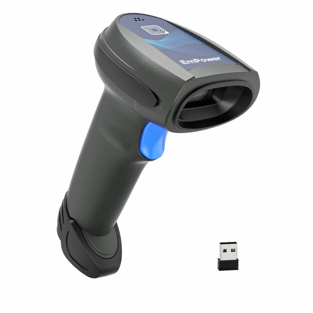 Lector de código de barras inalámbrico imager EmPower BS-20-WCBT-1D/2D - 2.4 G USB dongle + bluetooth + type-B cable