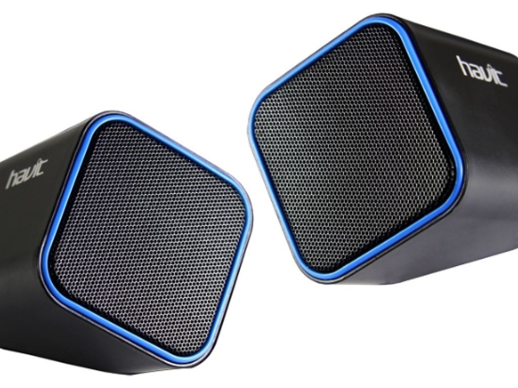 Parlante Havit USB cuadrado con control de volumen