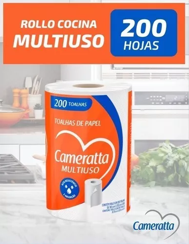 Toalla para cocina Cameratta rollo x 200 Hojas