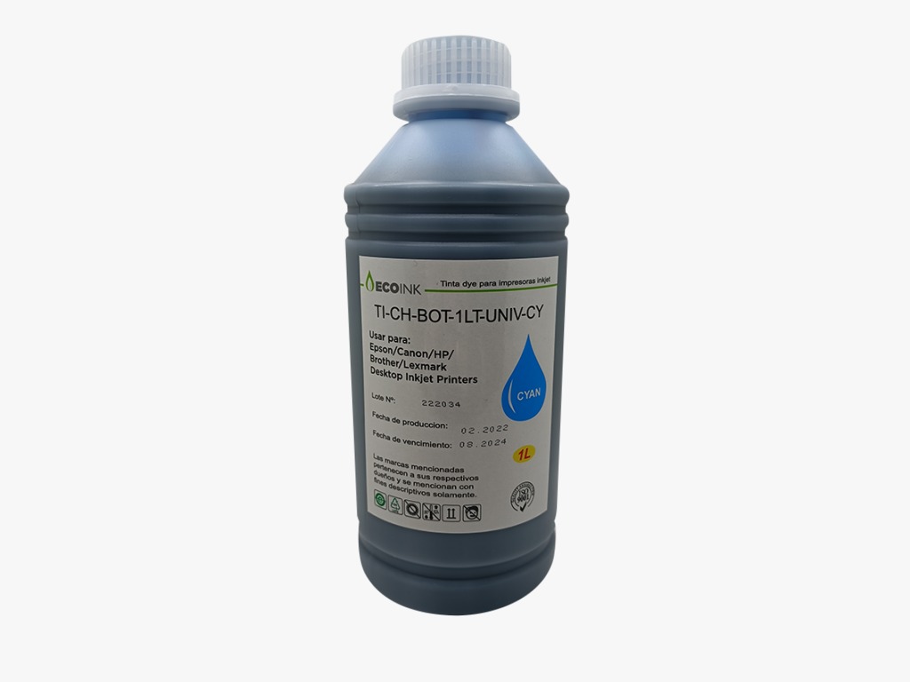 Botella tinta  de 1 L universal p/Brother, Epson, Canon