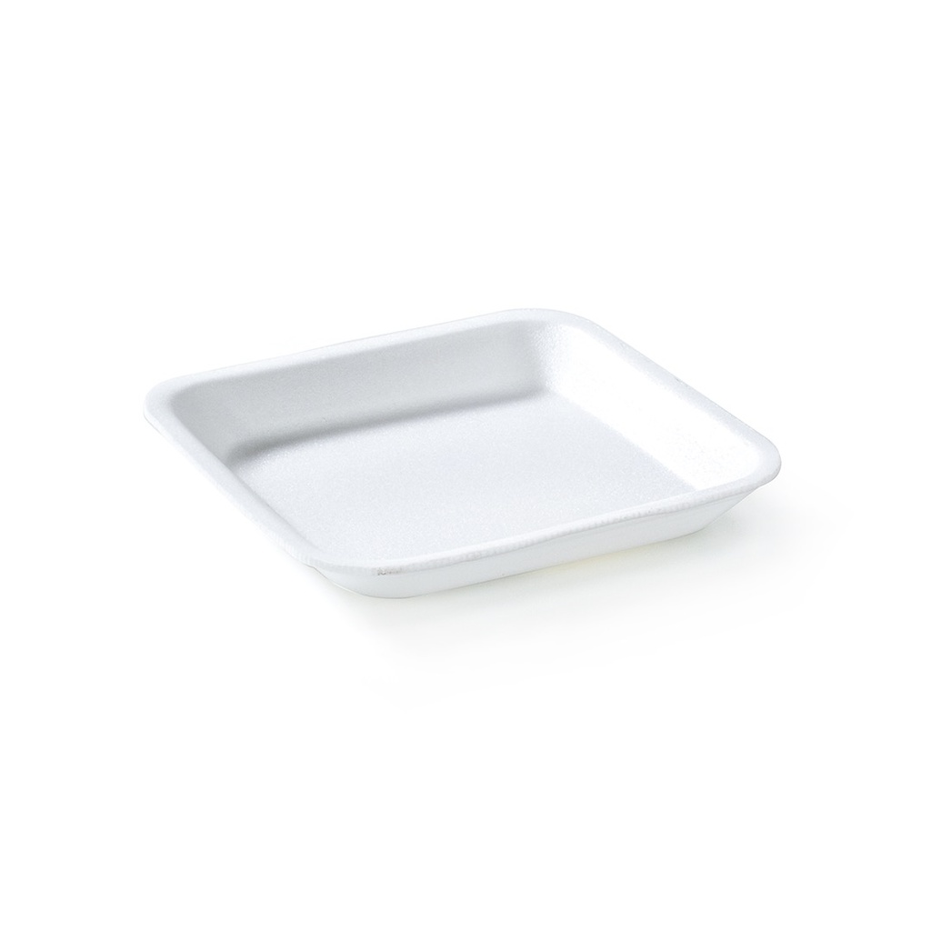 Bandeja espuma blanca 15x15 Cm. (Funda x 400)