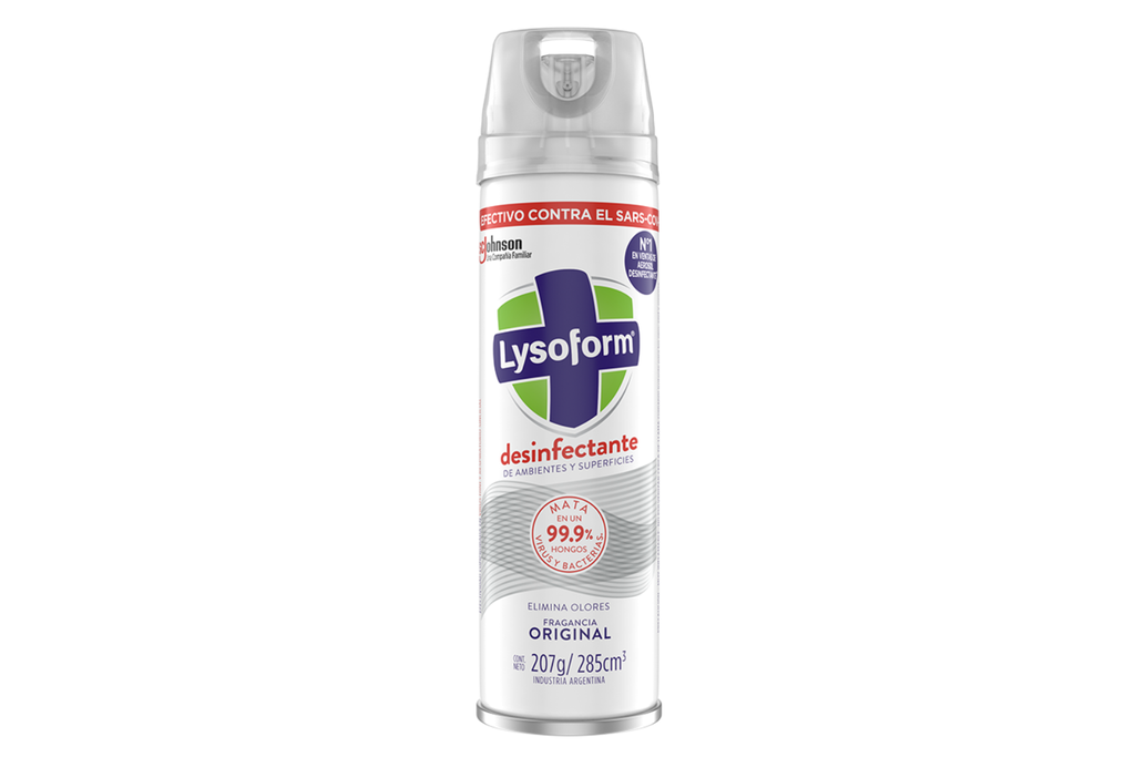 Aerosol Desinfectante Lysoform Varias Fragancias 360 cc