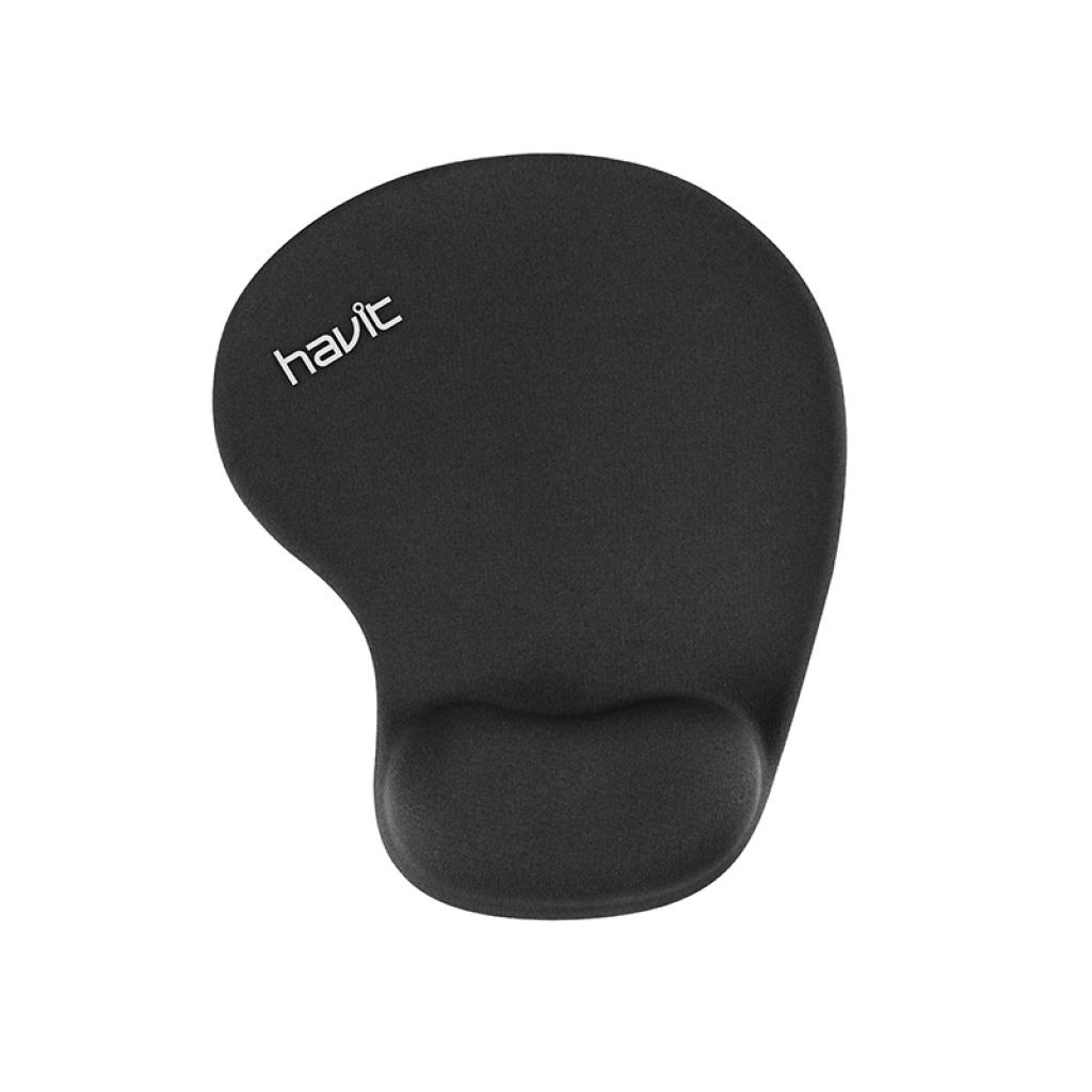 MOUSEPAD HAVIT C/GEL APOYA MUÑECA BLACK