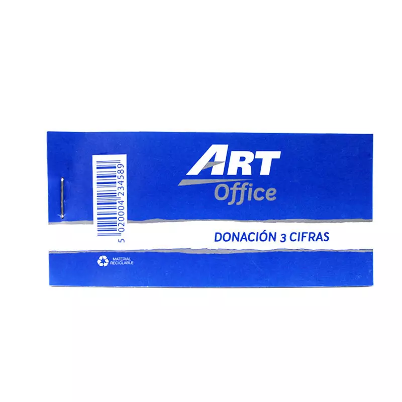 Art-Office Tiquet Donacion 3 cifras (5,3x11 Cm.)