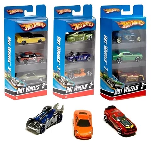 Juguetes HOT WHEELS - Vehículos Pack x 3