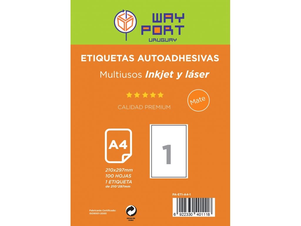 PAPEL A4 ETIQUETAS