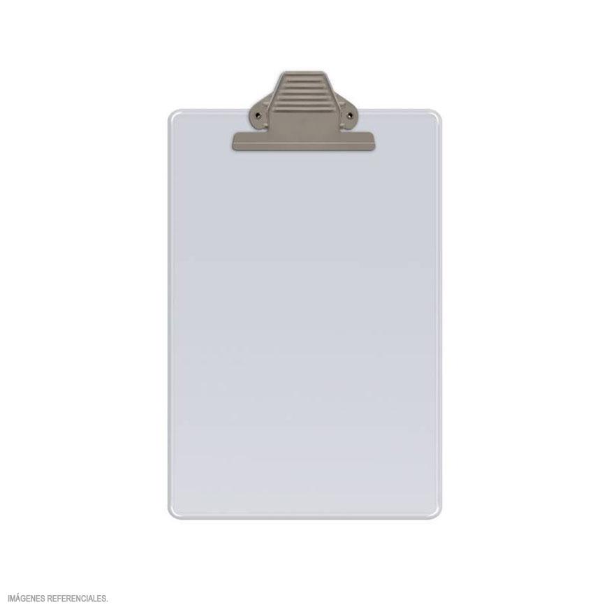 Tabla A4 con pinza traslucida