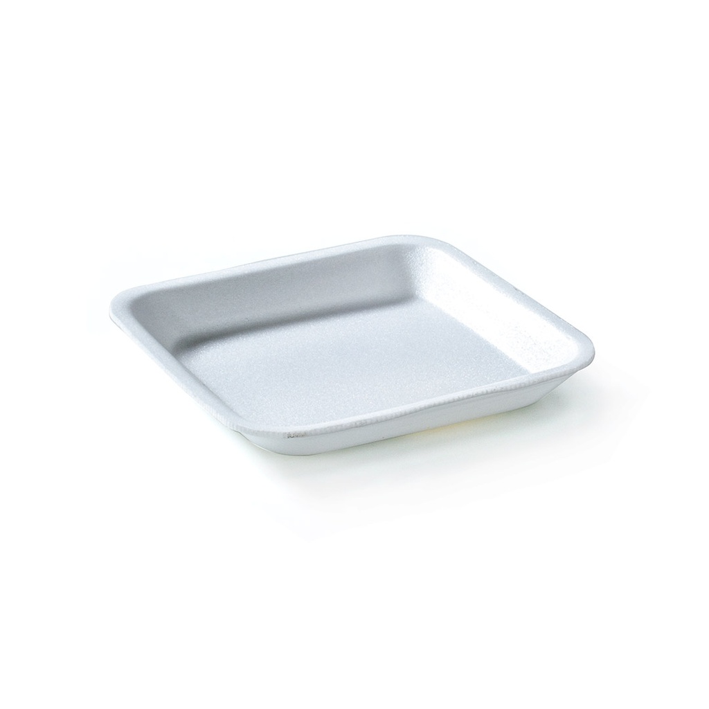 Bandeja blanca cuadrada numero 11 154 X154 X 18 caja x 400