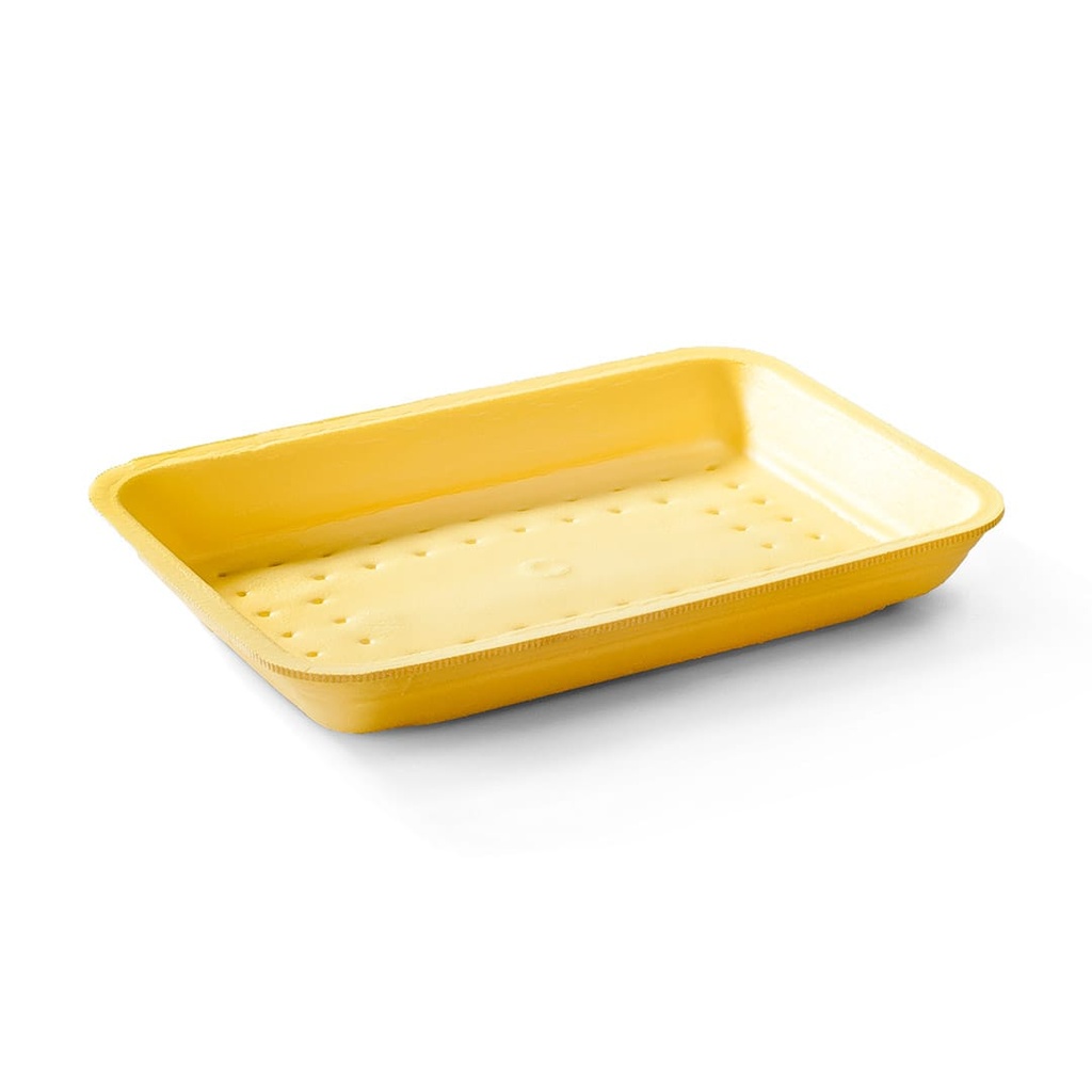 Bandeja amarilla rectanguar absorvente 238 X 181 X 14 caja x 400