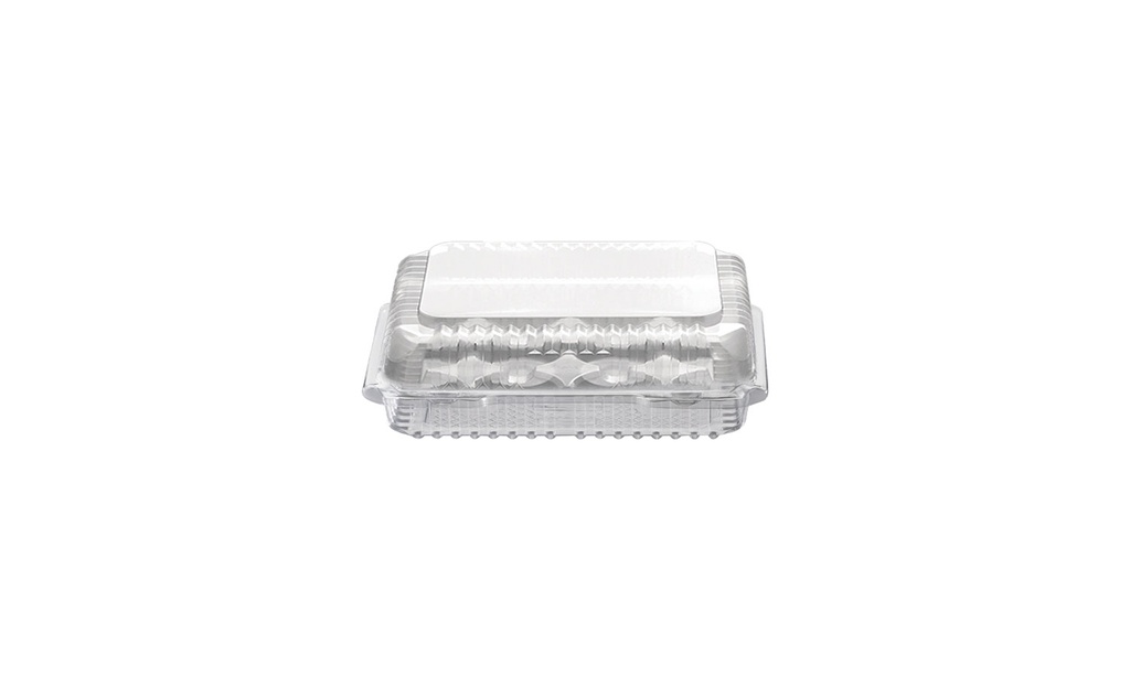 Contenedor transparente tapa alta 157 x 81 x 60 caja x 200