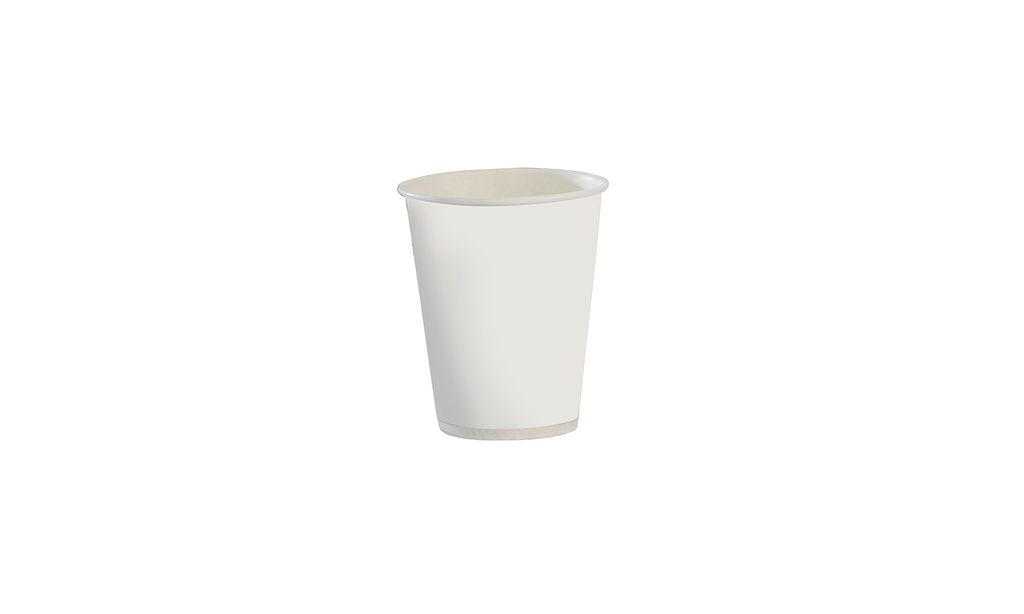 Vaso papel bebidas calientes 6 Oz. blancos lisos paq. X 50 69 X 71 caja x 1000