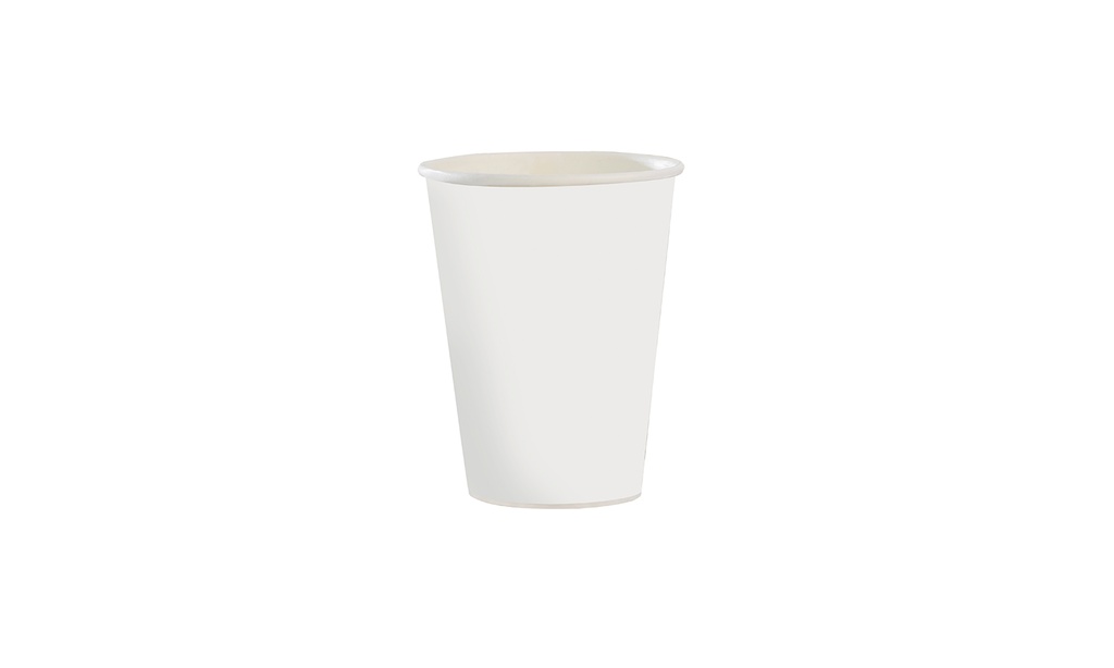 Vaso papel bebidas calientes 8 Oz. Blancos lisos paq. X 50 80 X 90 caja x 1000