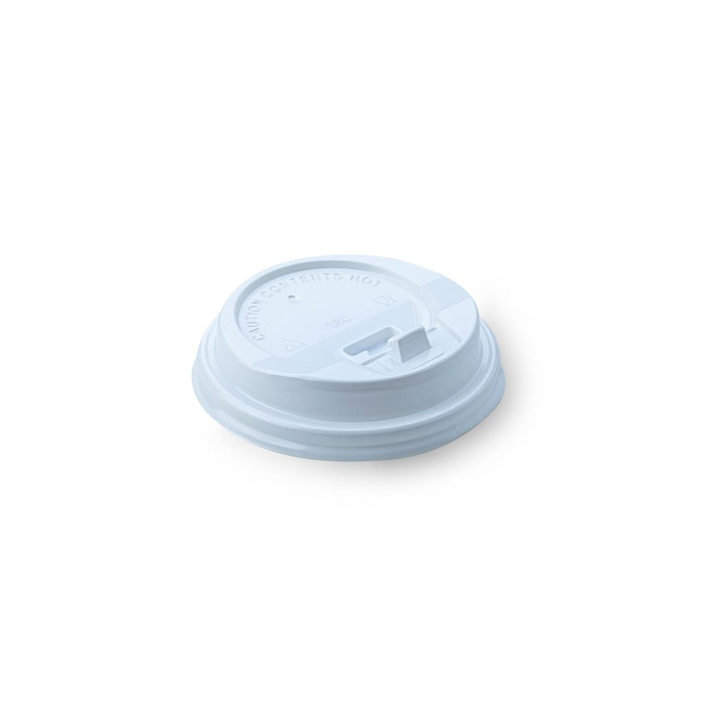 Tapa blanca para vaso 8 Oz. Paq. X 50 caja x 1000