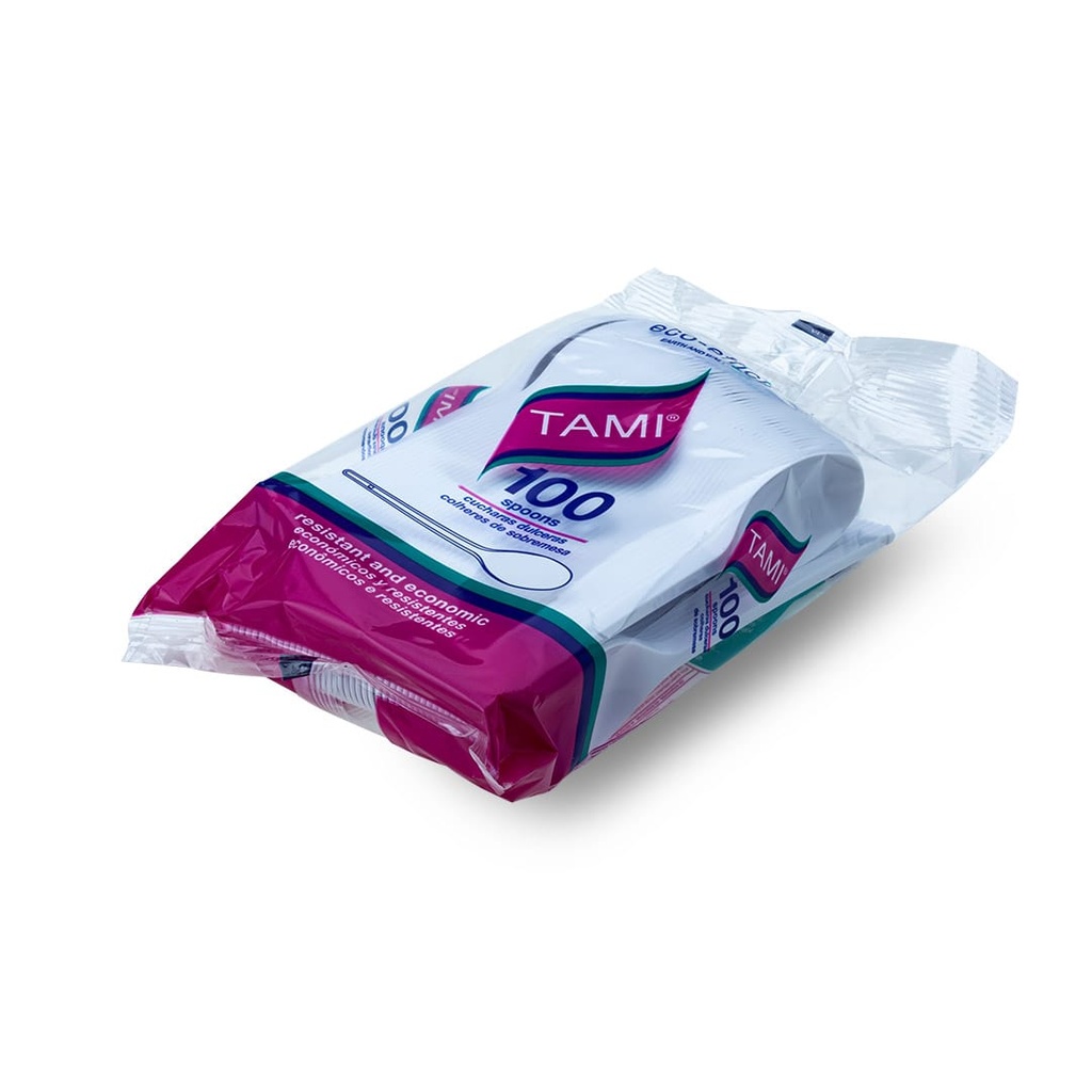 Cuchara dulcera blanca Paq. X 100 135 (caja x 1000)