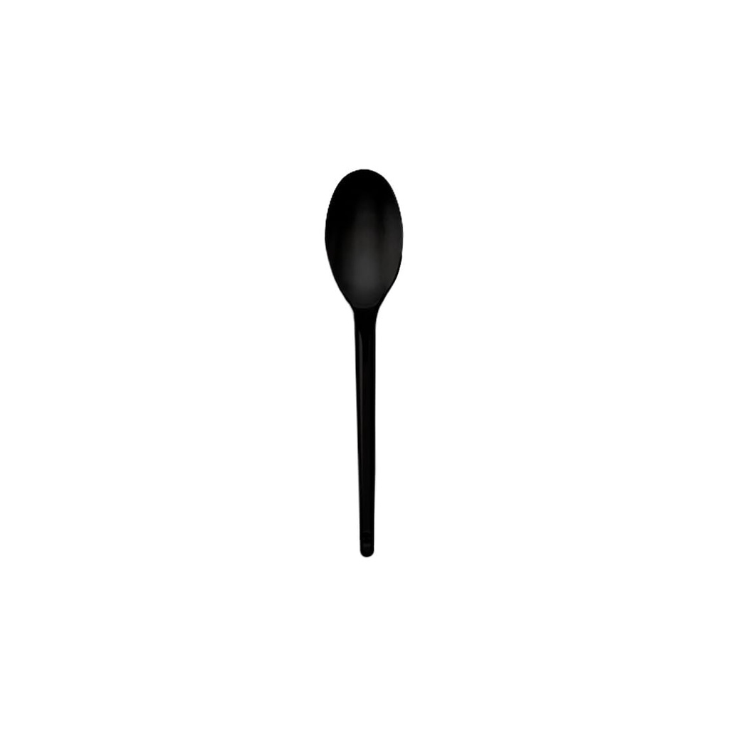 Cuchara dulcera negro Paq. X 100 135 caja x 10