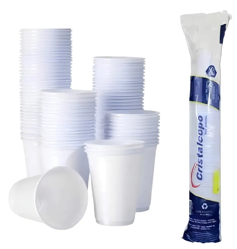 Vaso plastico 180 cc Cristalcop (caja x 2500 vasos)