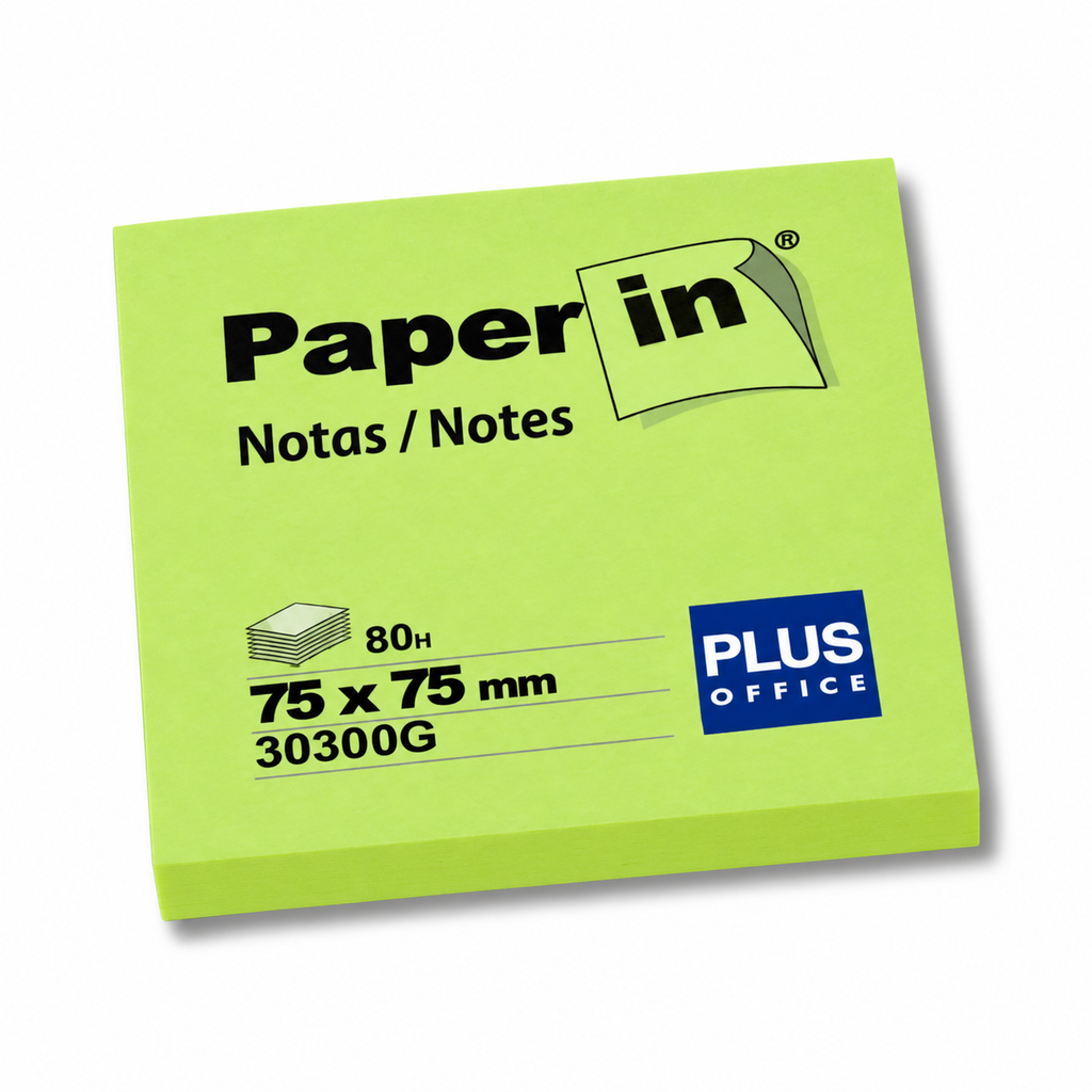 Notas adhesivas Office fluo 7,5 x 7,5 cm 80 hojas