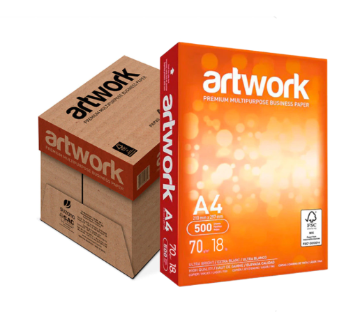 Resma de hojas Artwork A4 75 grs. 500 Hj.