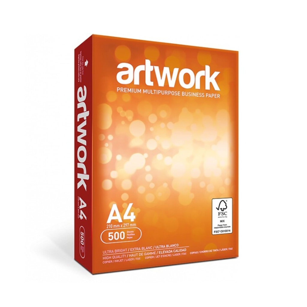 Resma de hojas Artwork A4 75 grs. 500 Hj.