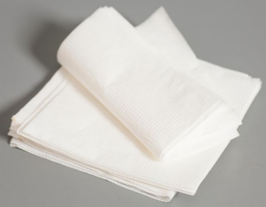 Servilleta de mesa extra blanca 10x21 Cm. (Caja 40 Paq. x 250 servilletas)
