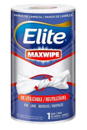 Paño Elite reutilizable en rollo Maxwipe 1 rollo de 50 paños