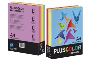 Resma Plus de colores Paq. x 500 hojas, 12 colores