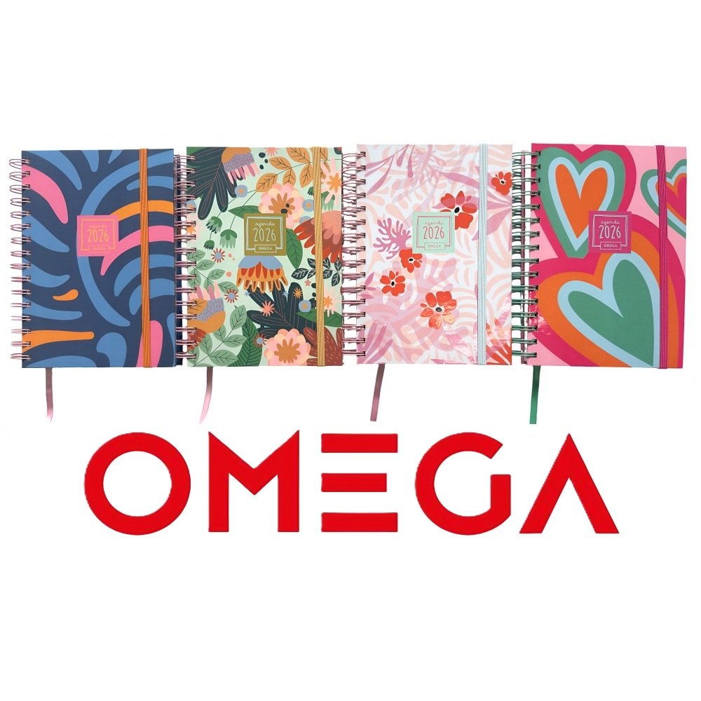 Agenda 2026 Omega Age 40 día por hoja A5 estamapadas