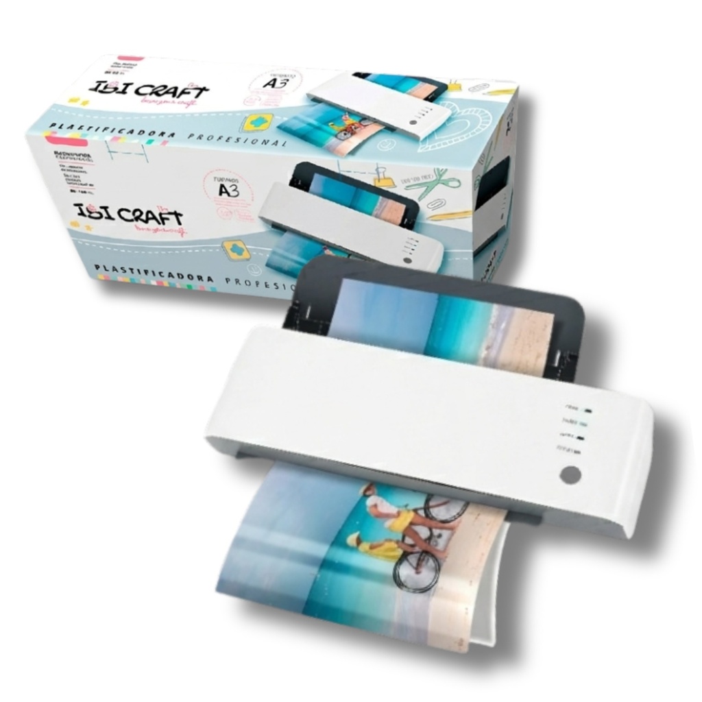 Plastificadora Ibi Craft calor frio A3 80/150 Mic.