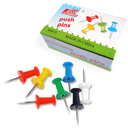 Pins de colores, chinches, pinitos, alfileres caja x 50 un.