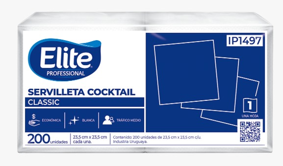 Servillta cocktail Elite ip 1497 Paq. x 200  servileltas
