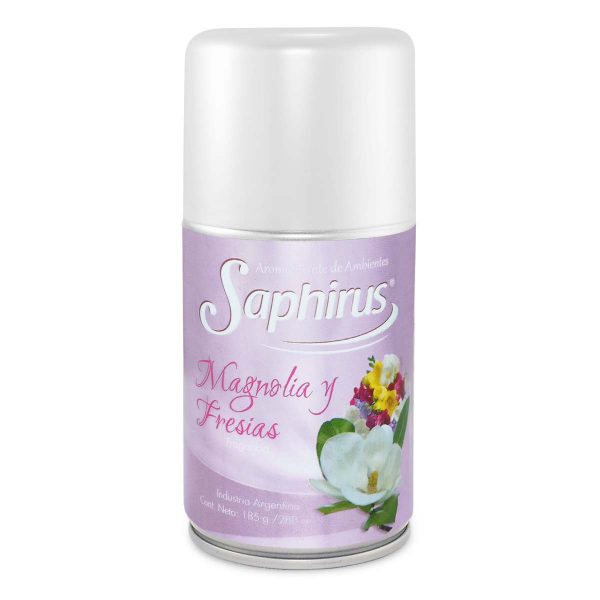 Aromatizador de ambientes Saphirus 280cc fragancia magnolias y fresias