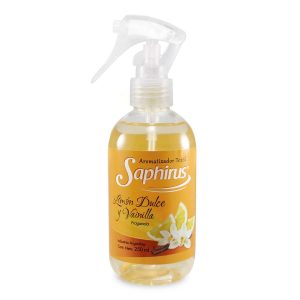 Aromatizador Textil Saphirus limón dulce y vainilla 250 ml.