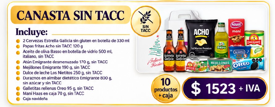 Canasta 2026! sin tacc