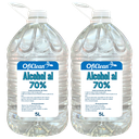 Alcohol líquido Oficlean 70% - 2 bidones x 5 L
